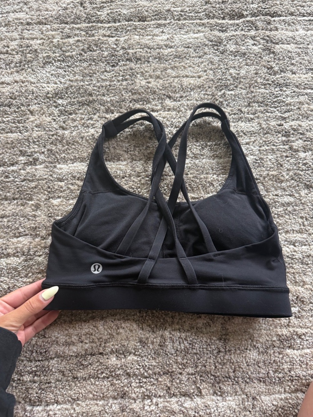 lululemon athletica Black Strappy Sports Bra
